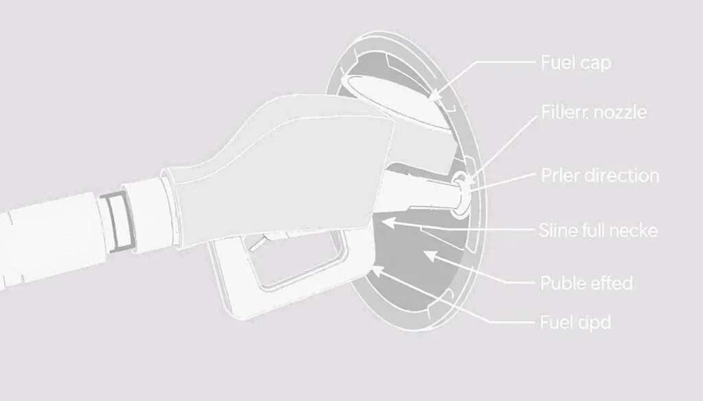 Fuel inlet cap illustrate its parts